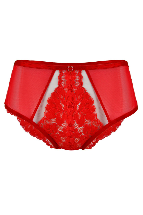 19152 Jasmin Figi Mediolano – pełne, czerwona koronka, bawełniany klin