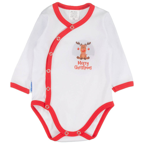 Merry Christmas komplet body z półśpiochem Martex czerwony