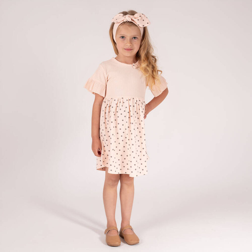 192167 Sukienka bawełniana "Sara" Nicol - jasny łosoś