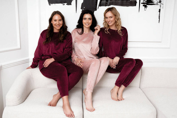 Akara Komplet damski Italian Fashion - róż pudrowy 