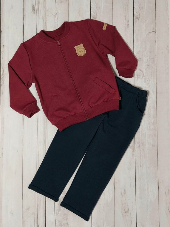 Mieszko bluza chłopięca Bambarillo bordowy