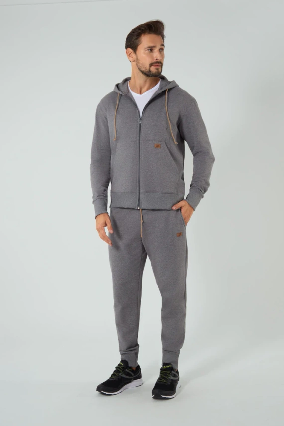 Darwin Bluza męska dresowa Italian Fashion - melanż