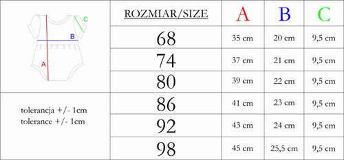 212152 Rampers z krótkim rękawem "Tola" Nicol