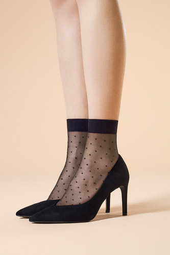 Skarpetki Fiore G 1008 Trinity 20 den eleganckie wzorzyste-czarne