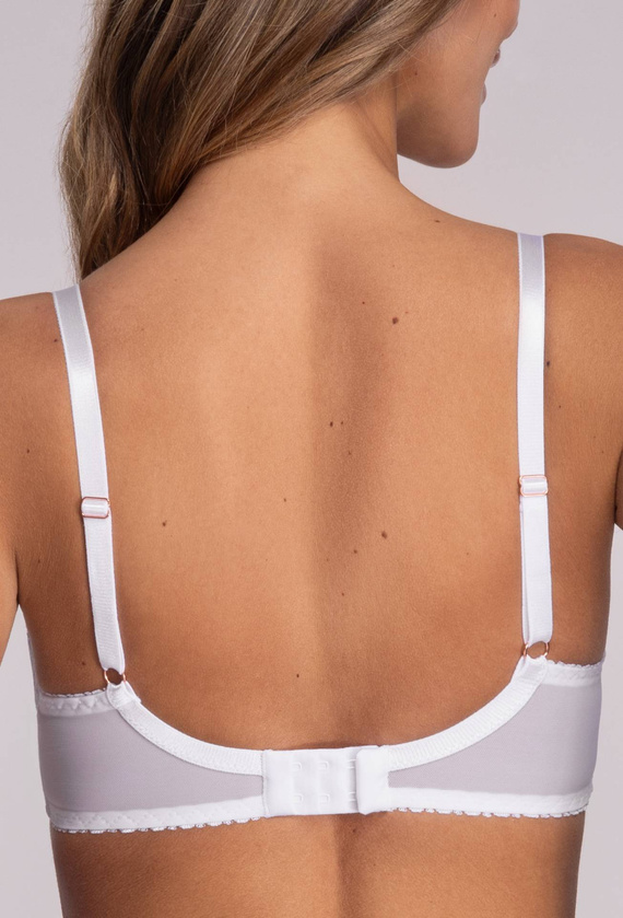 1396 Miękki Biustonosz Maxi Ava biały