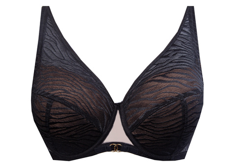 Kamala full cup biustonosz usztywniany Unikat czarny 