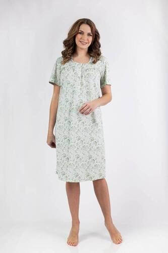 014 Koszula nocna  Regina -zielony