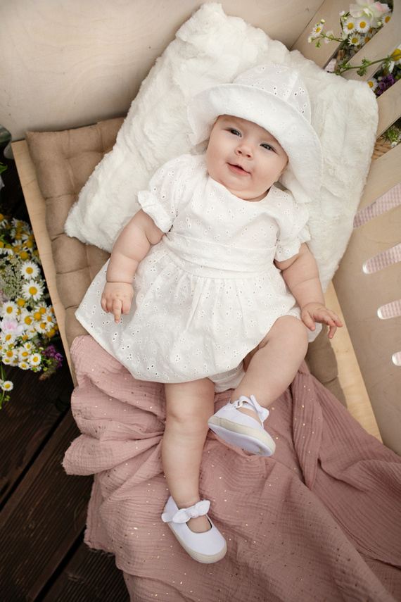 Charlotte Sukienka z krótkim rękawem Pinokio - ecru