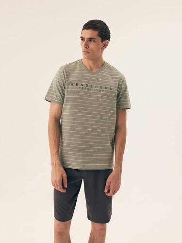 42635 Deli Piżama Męska Premium Henderson - zielony