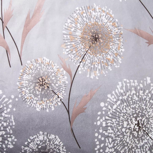 31513/2 Pościel flanelowa Flanelove Darymex szara dmuchawce– komplet, 100% bawełna, ciepła i miękka