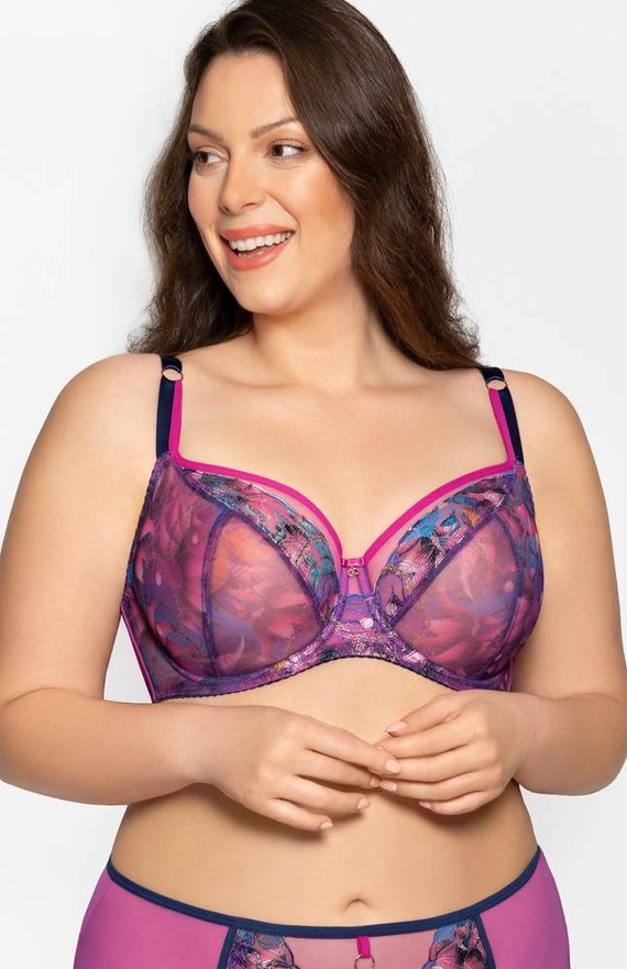 Gorsenia K 723 Cassie Biustonosz miękki -fioletowy 