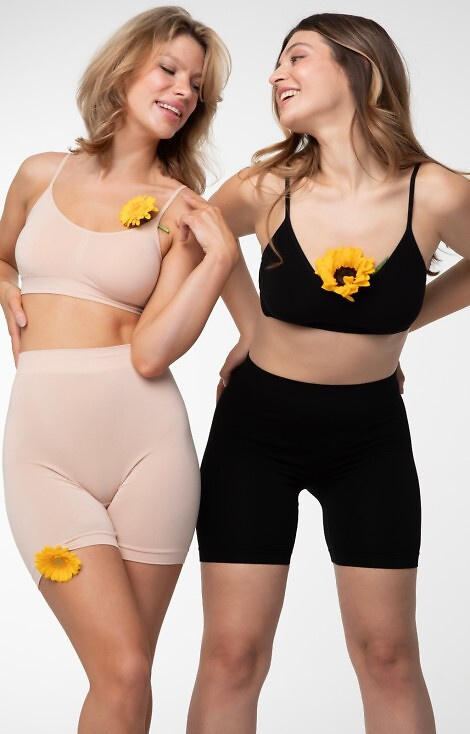 Bermuda Shorts Bamboo Figi Julimex - beżowe 