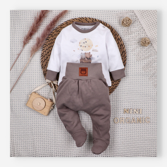 ABN-5660 Nini Bluzka Niemowlęca Balloon Friends 100% Bawełna Organiczna – Polska Produkcja