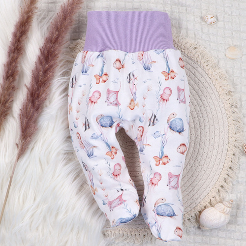 ABN-5484 Underwater World Półśpiochy z bawełny organicznej Nini