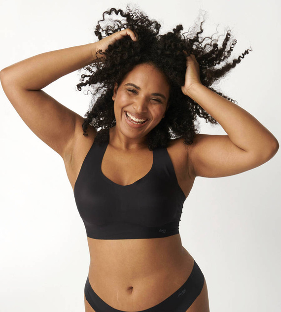 Zero feel Racerback Top na ramiączkach Sloggi - black 