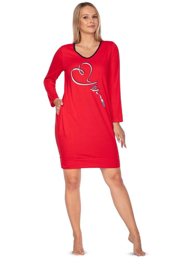 119 Koszula damska Regina czerwony