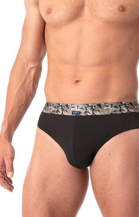 MPP 240 B25 Bambus Slipy męskie 2-pak Key czarny-zielony