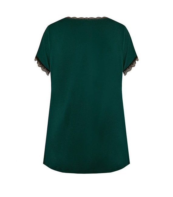 Margot Mix&Match Koszulka Piżamowa  Gładka Nipplex - zielony