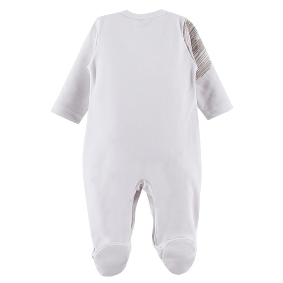 Pacific Pajac niemowlęcy bawełniany Eevi - biały druk