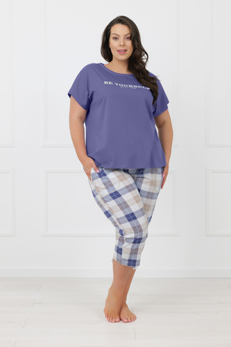 Piżama damska Rima Italian Fashion bawełna 100% krótki rękaw 3/4-jeans