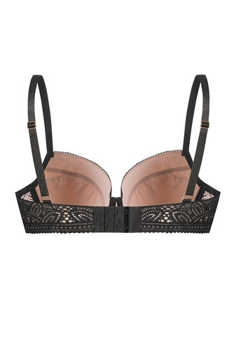 Desire Biustonosz push-up Mefemi - czarny beżowy