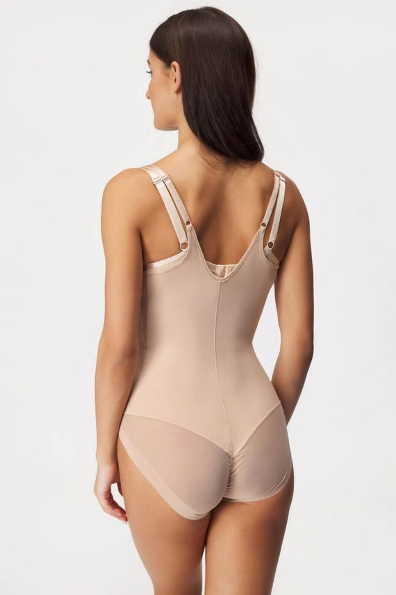 Body modelujące otwarty biust 19621 Ysabel Mora wyszczuplające nude