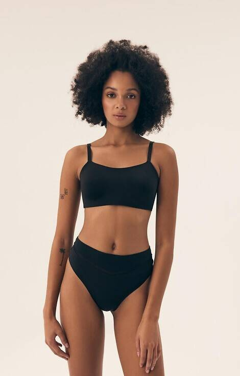 43670 Fleda Stringi damskie 2-pak Henderson - czarny-beżowy