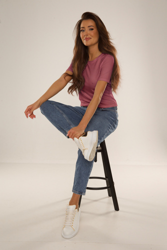 698 Freya Bluzka z krótkim rękawem De Lafense - jagoda