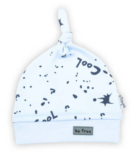 185054 Maks Czapeczka niemowlęca z węzełkiem Nicol - błękitny