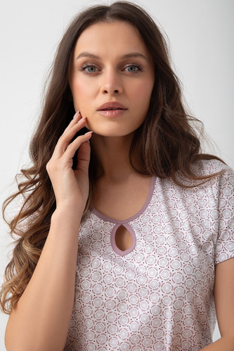 209 Koszula Nocna Luna -ecru