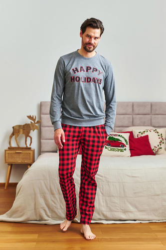 7344 Piżama męska Dark Grey Doctor Nap – 100% bawełna