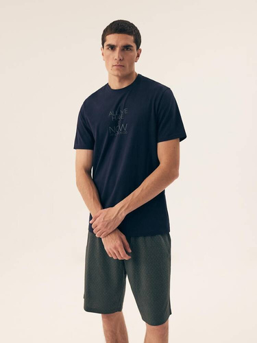 42632 Dreamer Piżama Męska Premium Henderson - granatowy