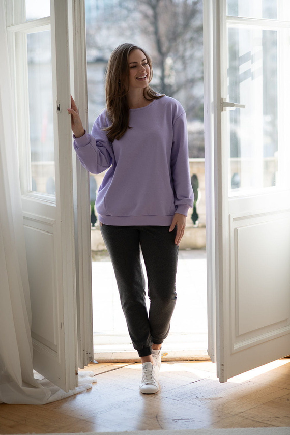 Milk It Easy! bluza do karmienia Milk&Love liliowy