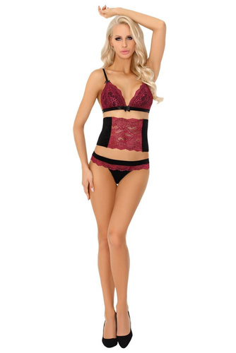 Nerysa LC 90427 Pink Rosses Collection Komplet damski LivCo Corsetti Fashion