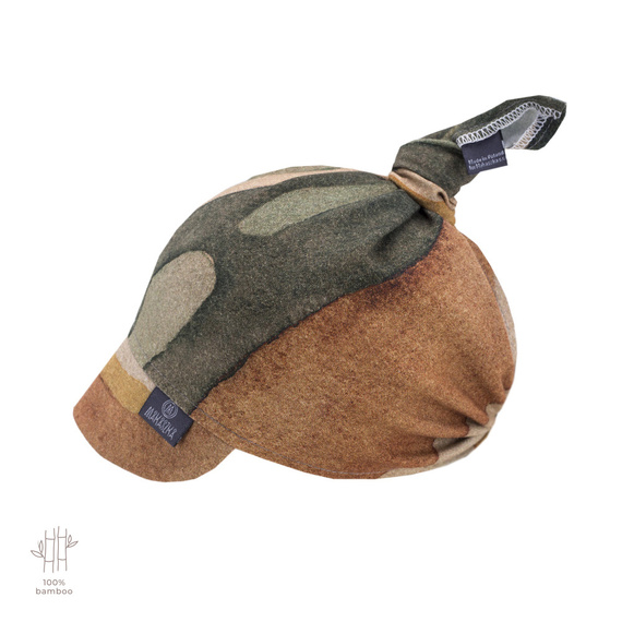 Rainbow Mountain Chustka z daszkiem na gumce 100% Bamboo - Makaszka