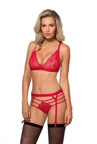 Cyria Pas do pończoch Róża czerwony