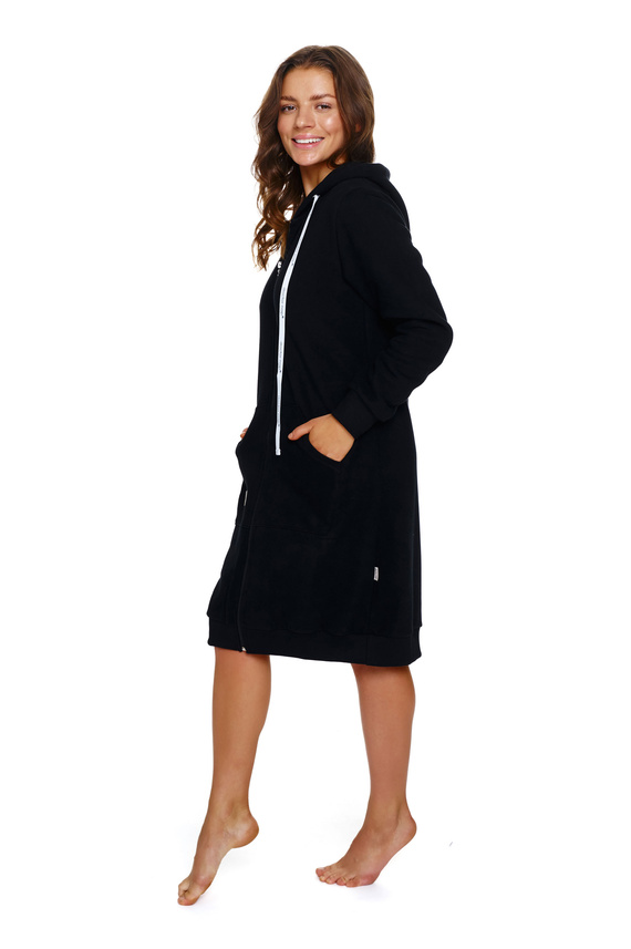 4136 Szlafrok damski Doctor Nap - black