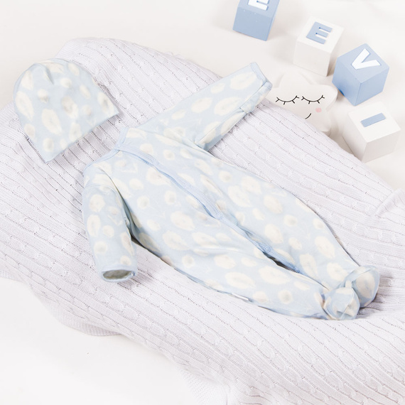 Bamboo Czapka niemowlęca Ewa Klucze - niebieski