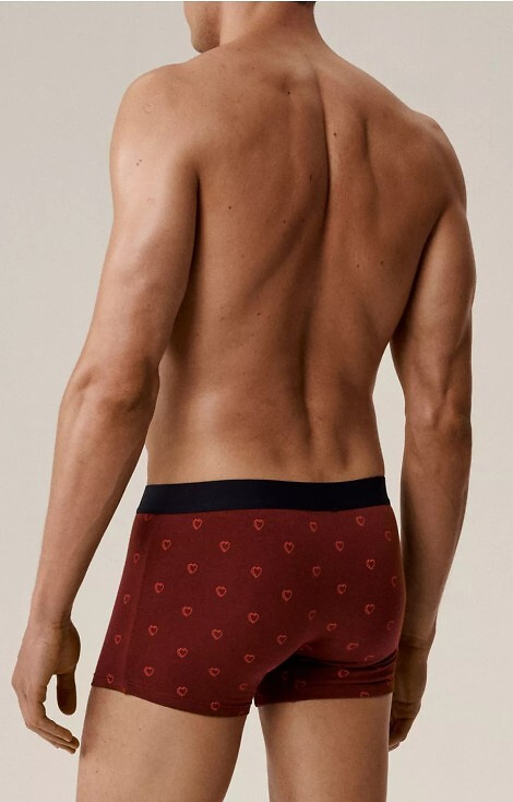 2GMH-029 Bokserki męskie Atlantic –bawełniane z elastanem, w serca, 2-pak 