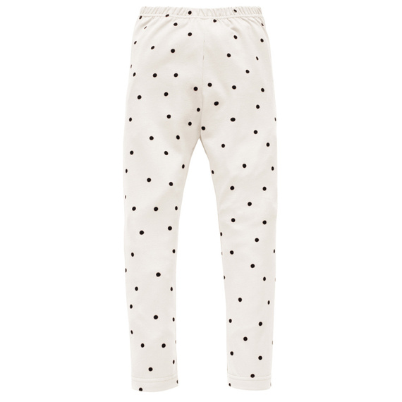 Tres Bien Leginsy dla dziewczynki Pinokio - ecru groszki
