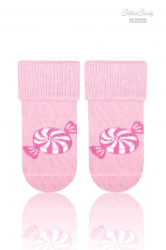 Art.156 Skarpety dziecięce Świąteczne Frotte Steven szary jasny melanż/renifer 002