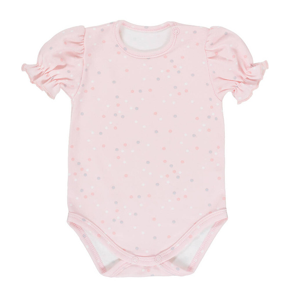 Konfetti body z krótkim rękawem Martex różowy