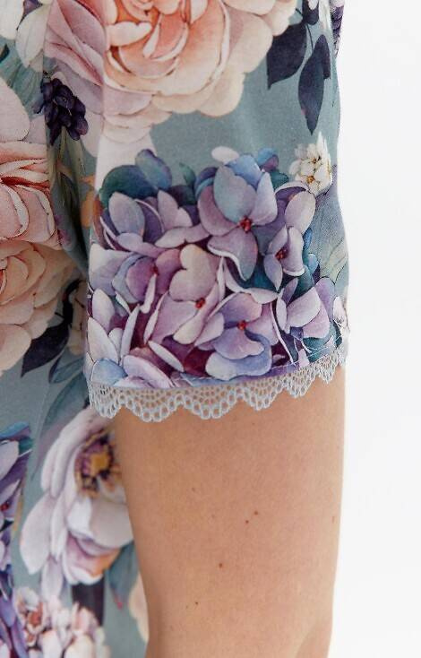 466 Koszula Nocna Cana - szałwia