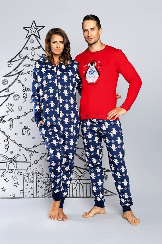 Nana Kombinezon Damski długi  Italian Fashion - czerwony 