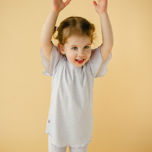 Meadow Bluzka z krótkim rękawem Eevi- fioletowa
