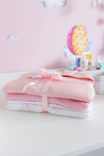 Sensis Jade Kocyk Niemowlęcy - pudrowy 