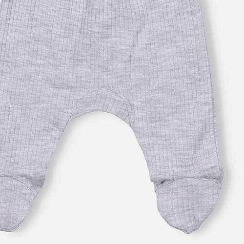 KAR-0005/SZM Półśpiochy z dzianiny prążkowej Lagarto Verde - Szary