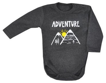 Mountains Body z długim rękawem Koala - grafit