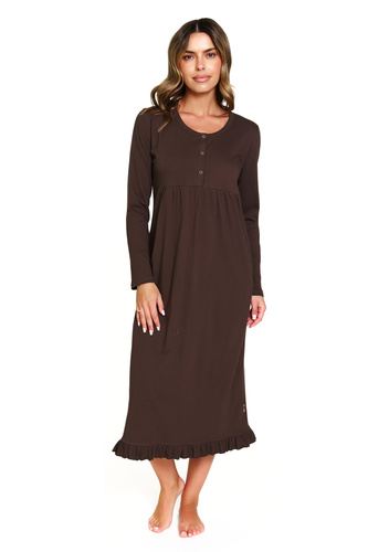 7318 Doctor Nap – Koszula nocna ciążowa i do karmienia z bawełny | Polska produkcja - brownie