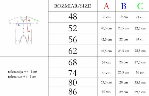 Nicol Hania 226033 Pajac Niemowlęcy Bez Stópek Serduszka